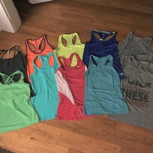 Lot of 10 Workout Tops - Sizes XS/S